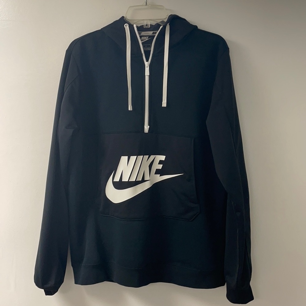 Nike NSW Sportswear Mens Half Zip Black Hoodie M